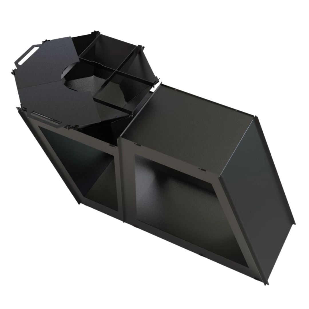 Мангал-гриль Carino Delux розбірний з грилем 1980х960х1005 мм, метал 3 мм без покриття