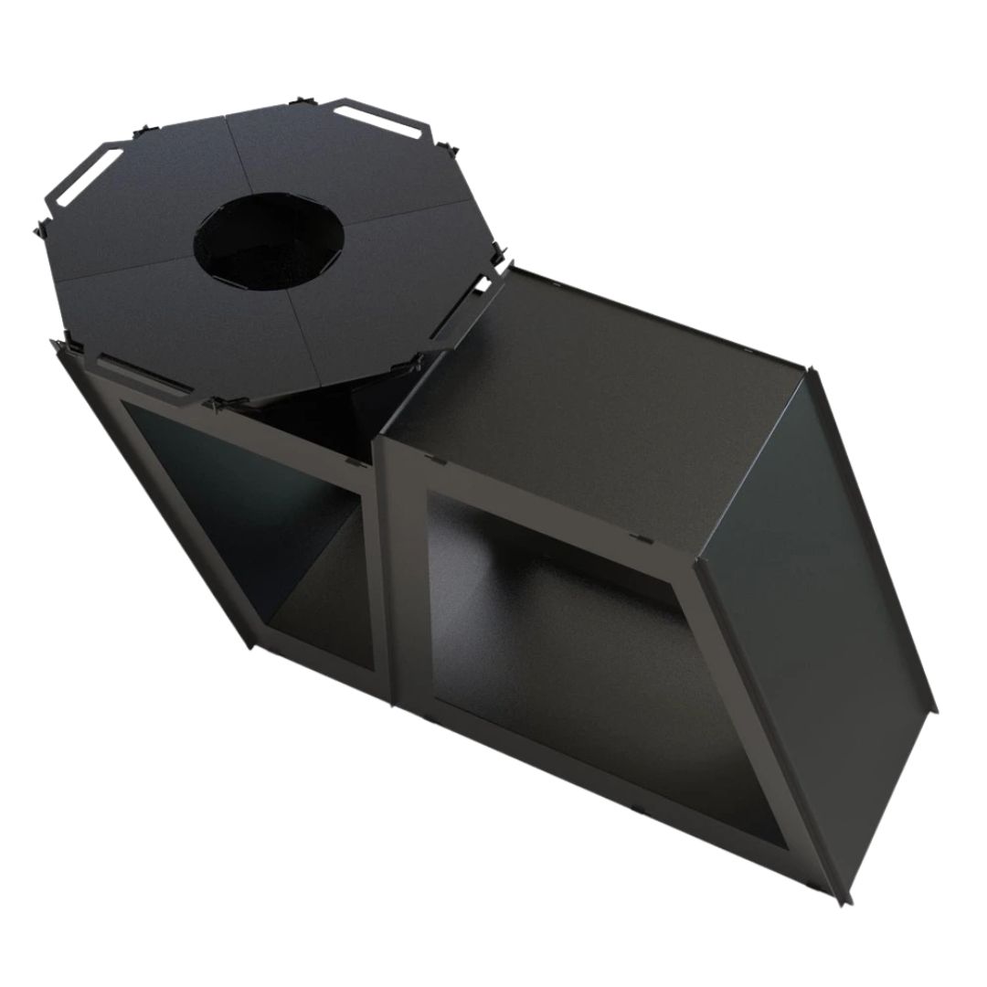 Мангал-гриль Carino Delux розбірний з грилем 1980х960х1005 мм, метал 3 мм без покриття