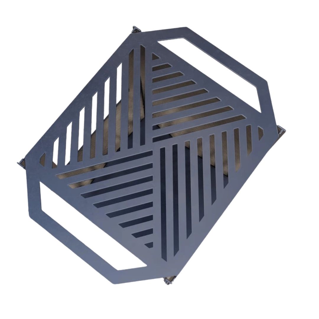 Кошик з грилем мангал-барбекю Carino V1 розбірний 513х393х750 мм, метал 3 мм без покриття