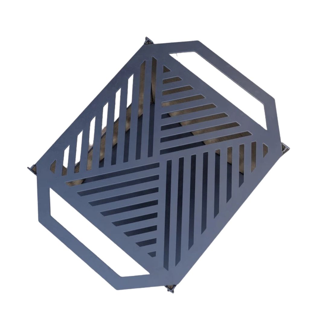 Кошик з грилем мангал-барбекю Carino V3 розбірний 513х393х500 мм, метал 3 мм без покриття