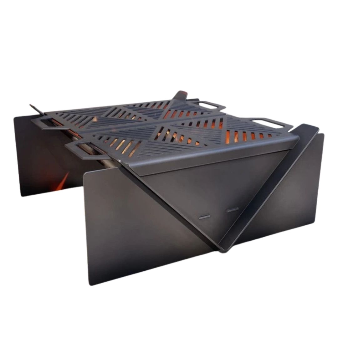 Чаша для вогнища Carino квадратна 800 мм розбірна 800х800х345 мм, метал 3 мм без покриття