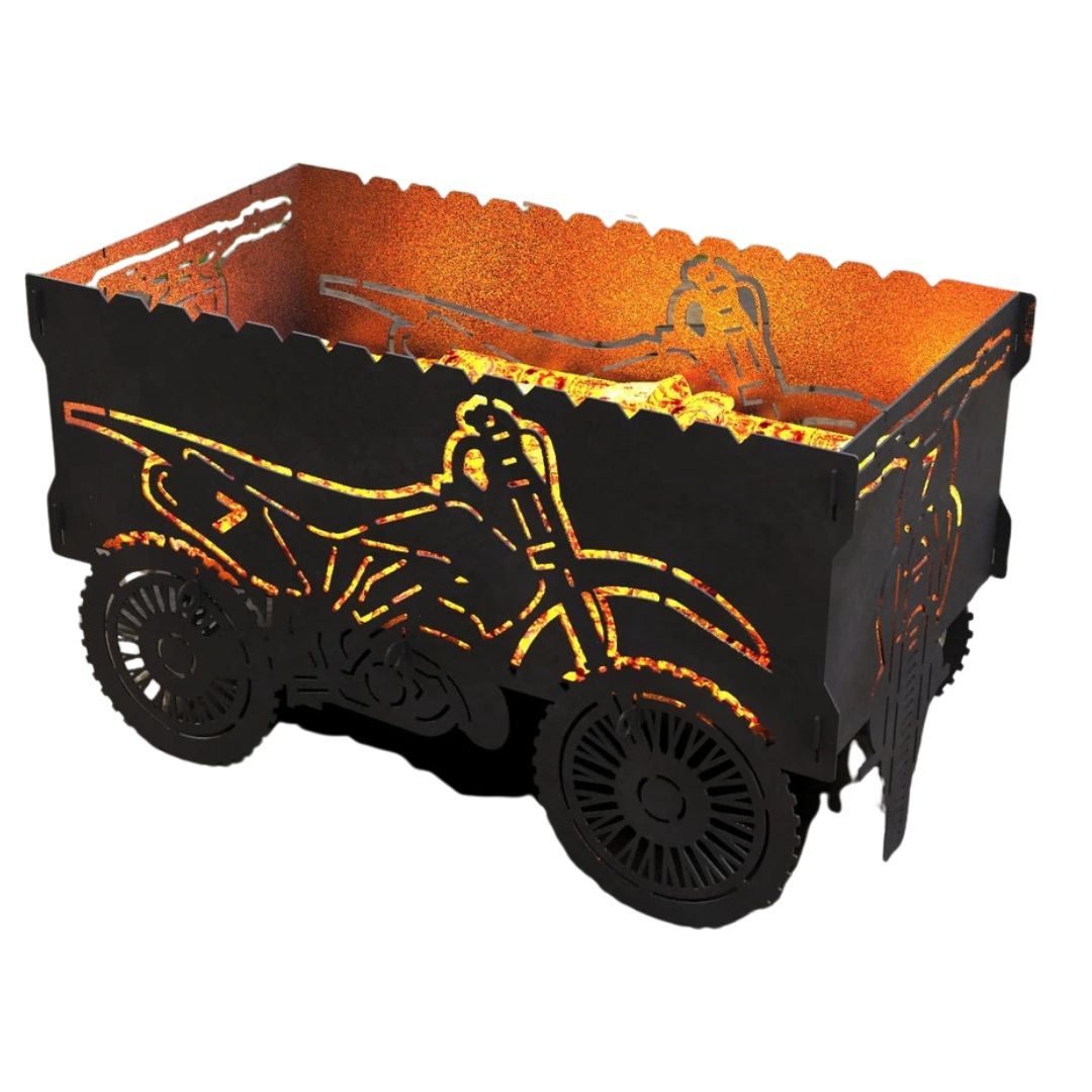 Мангал-гриль Carino Позашляховий мотоцикл розбірний 855х436х509 мм, метал 3 мм без покриття