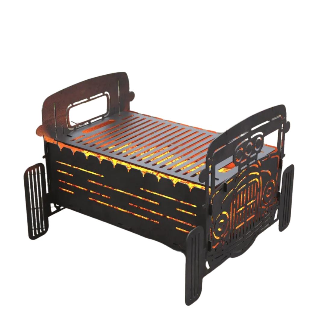 Мангал-гриль Carino Hot Rod розбірний 566х560х434 мм, метал 3 мм без покриття