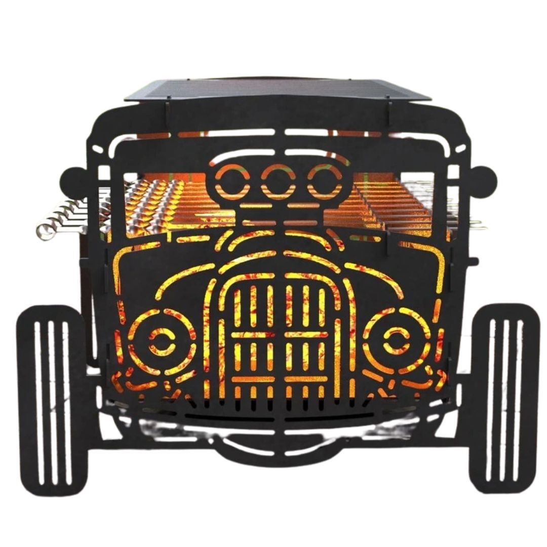 Мангал-гриль Carino Hot Rod розбірний 566х560х434 мм, метал 3 мм без покриття