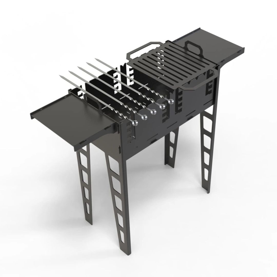 Мангал-гриль Carino Титан розбірний 1006х422х870 м, метал 3 мм без покриття