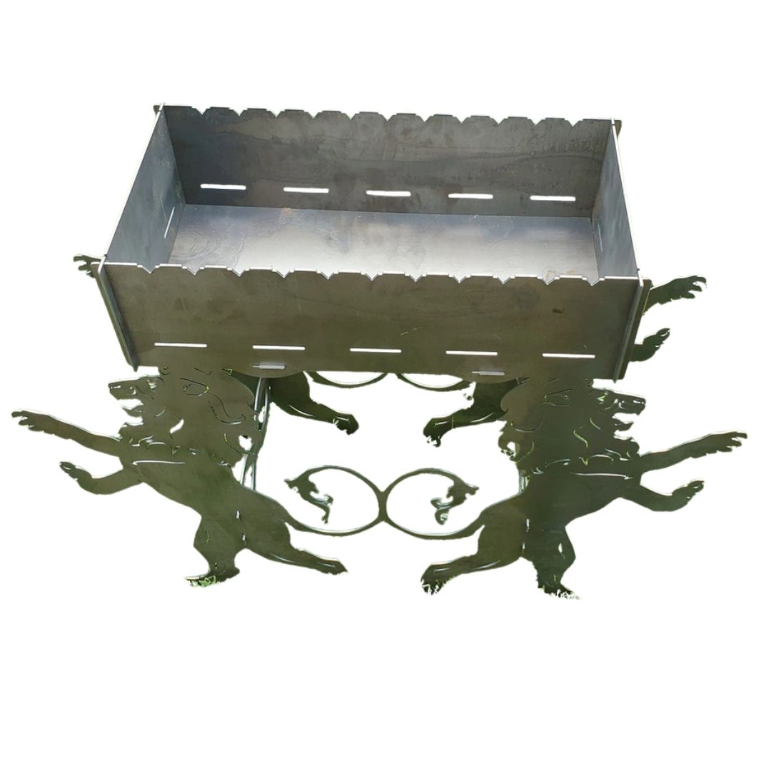 Мангал-гриль Carino Лев розбірний 1010х330х964 мм, метал 3 мм без покриття