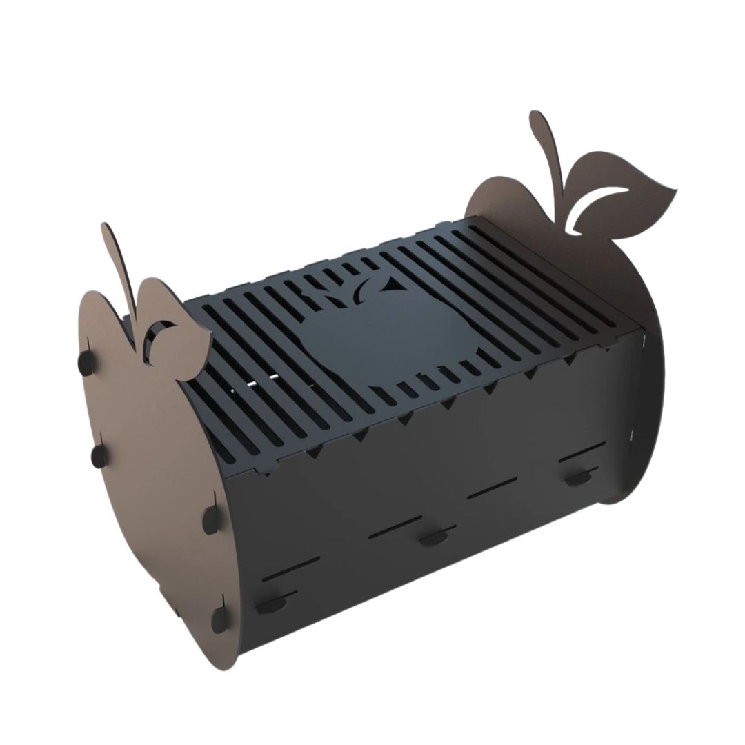 Мангал-гриль Carino Яблука розбірний 537х383х437 мм, метал 3 мм без покриття