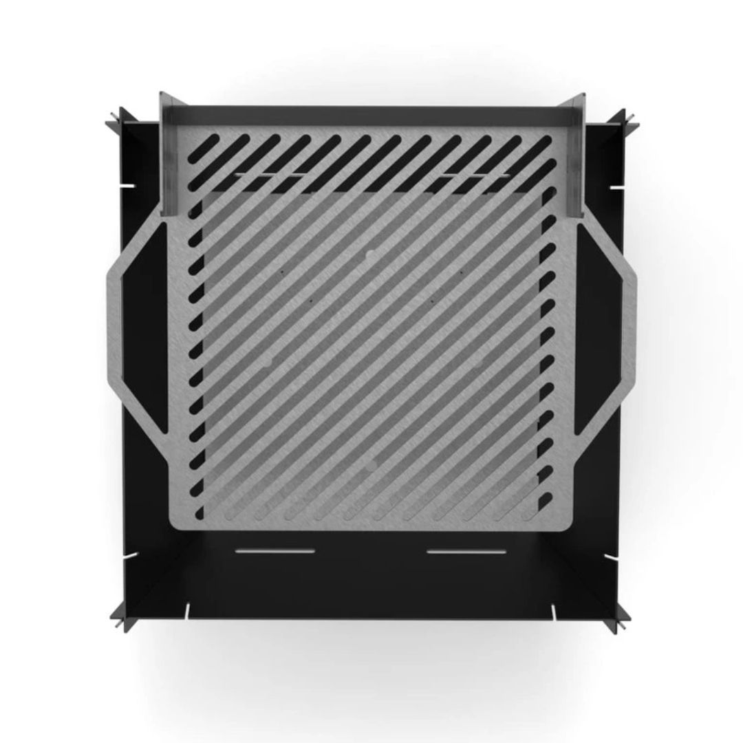 Мангал-гриль Carino квадратний V4 800 мм розбірний 813х813х800 мм, метал 3 мм без покриття