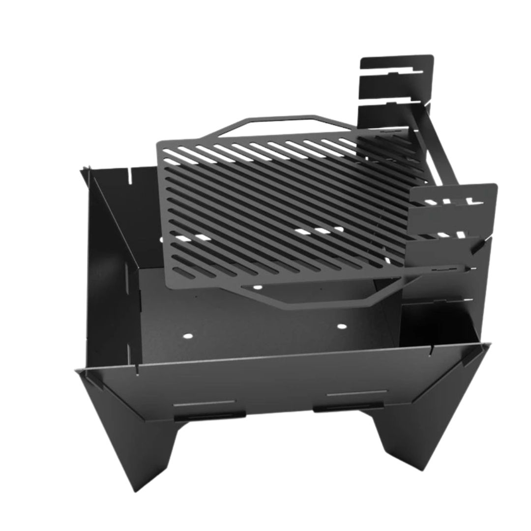 Мангал-гриль Carino квадратний V4 800 мм розбірний 813х813х800 мм, метал 3 мм без покриття