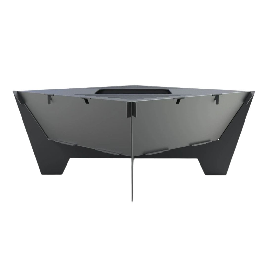 Мангал-гриль Carino квадратний 800 мм розбірний 812х812х400 мм, метал 3 мм без покриття