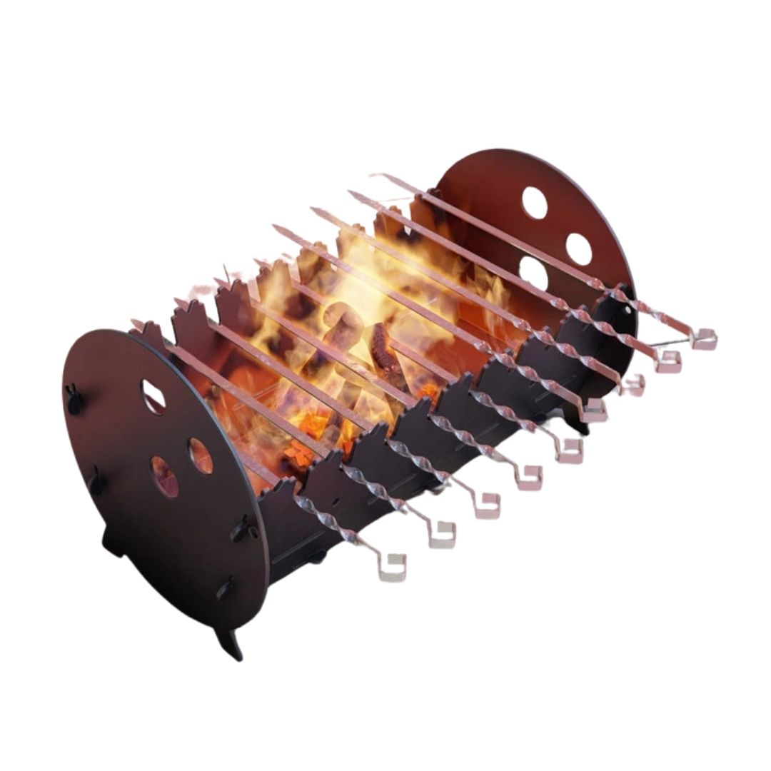 Мангал-гриль Carino Боулінг розбірний 530х300х300 мм, метал 3 мм без покриття