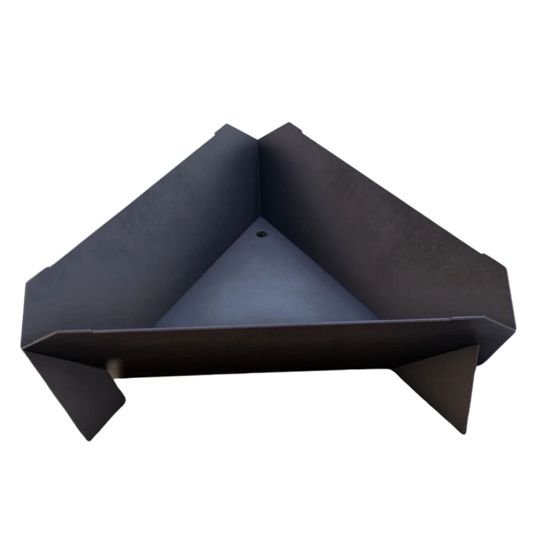 Чаша для вогнища Carino з грилем трикутна 800 мм розбірна 820х760х245 мм, метал 3 мм без покриття