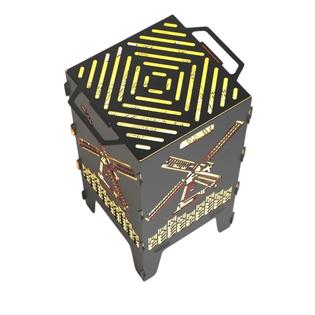 Мангал-барбекю Carino Млин розбірний 470х380х753 мм, метал 3 мм без покриття