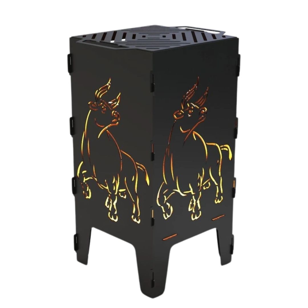 Мангал-барбекю Carino Бик розбірний 470х380х753 мм, метал 3 мм без покриття