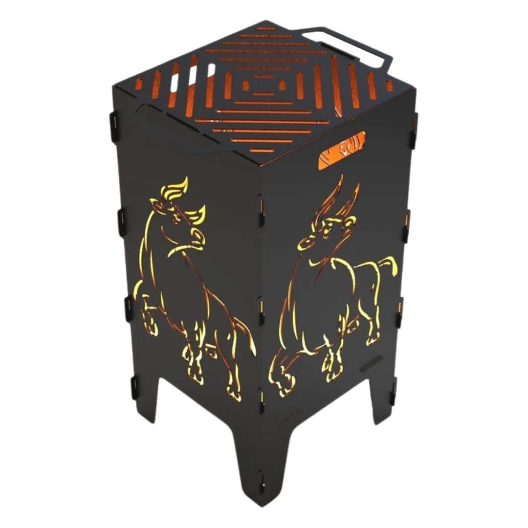 Мангал-барбекю Carino Бик розбірний 470х380х753 мм, метал 3 мм без покриття