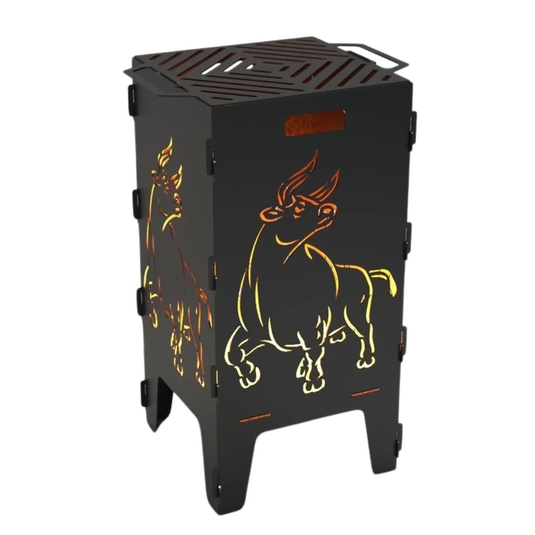 Мангал-барбекю Carino Бик розбірний 470х380х753 мм, метал 3 мм без покриття