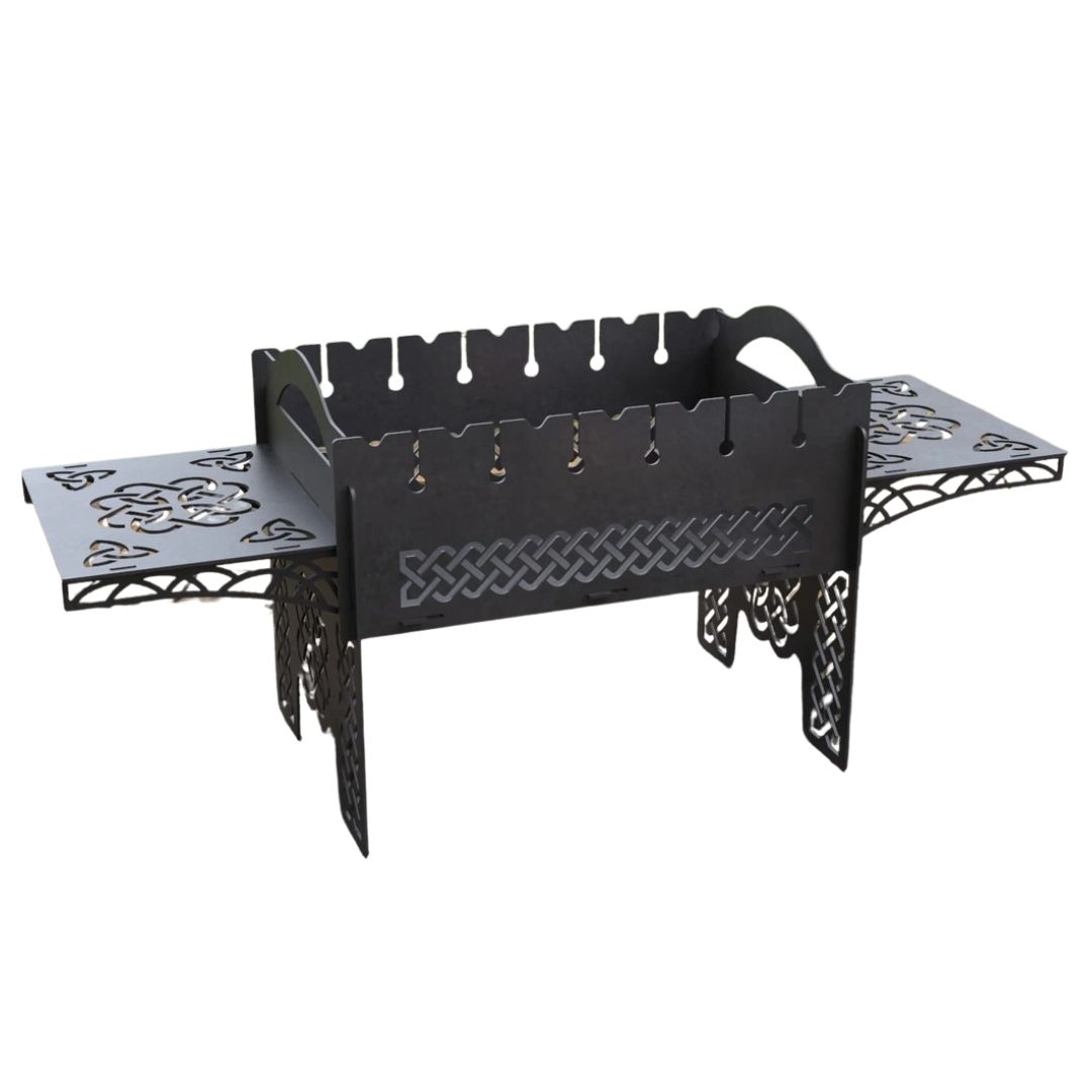 Мангал-гриль Carino Nordic розбірний 930х337х410 мм, метал 3 мм без покриття