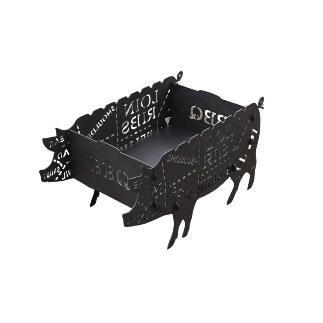 Мангал-гриль Carino Свинка розбірний з грилем 600х350х305 мм, метал 3 мм без покриття