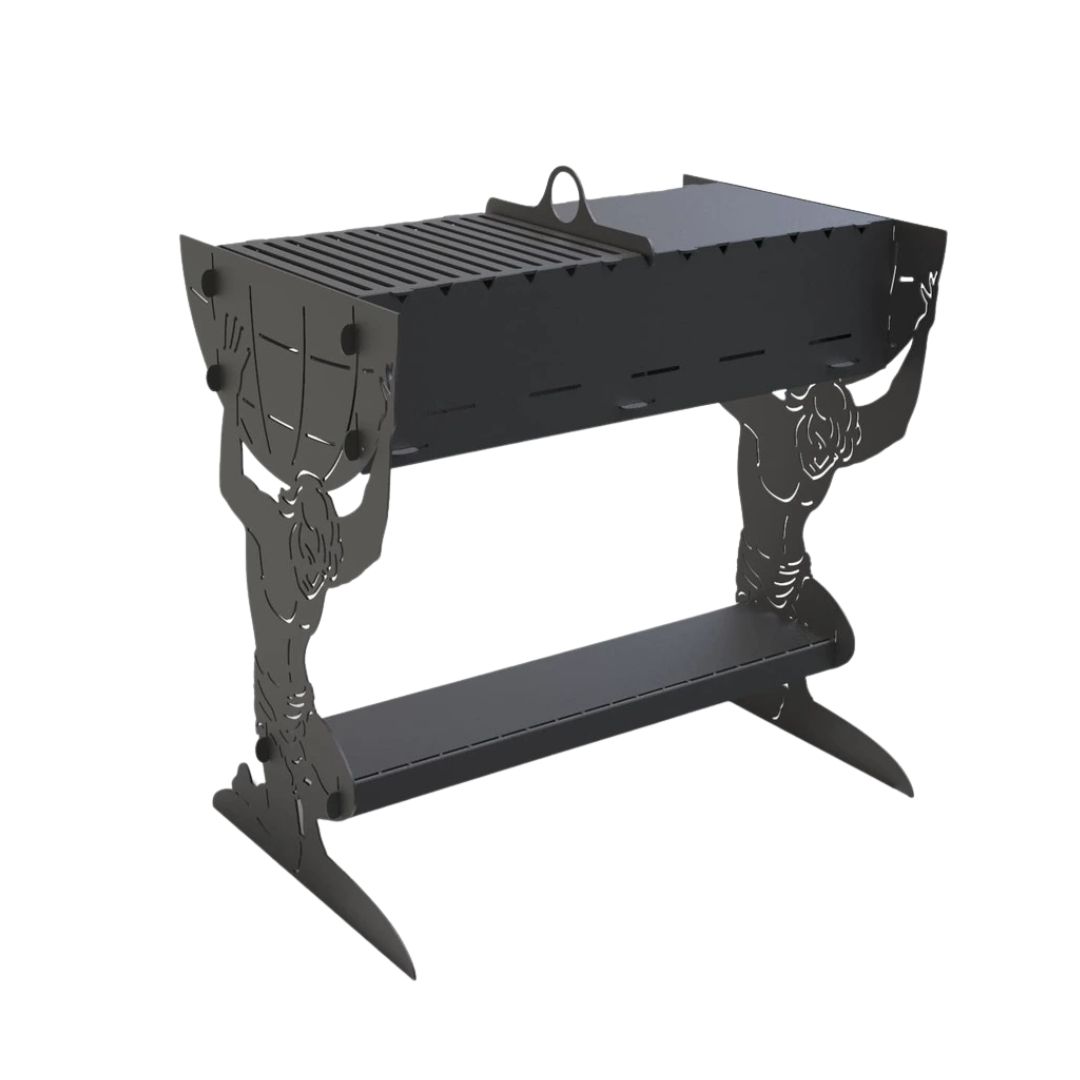 Мангал-гриль Carino Atlant розбірний 737х469х697 мм, метал 3 мм без покриття