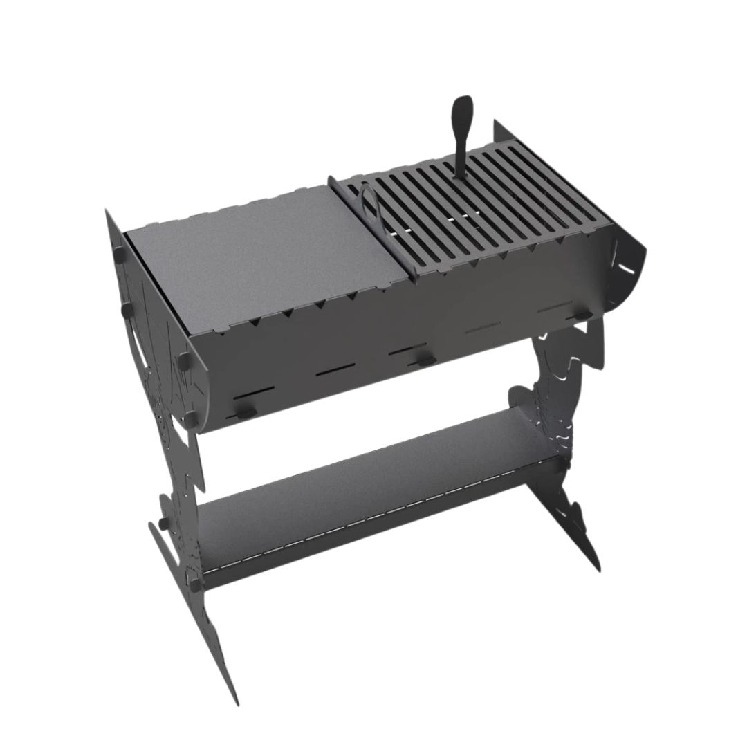 Мангал-гриль Carino Atlant розбірний 737х469х697 мм, метал 3 мм без покриття