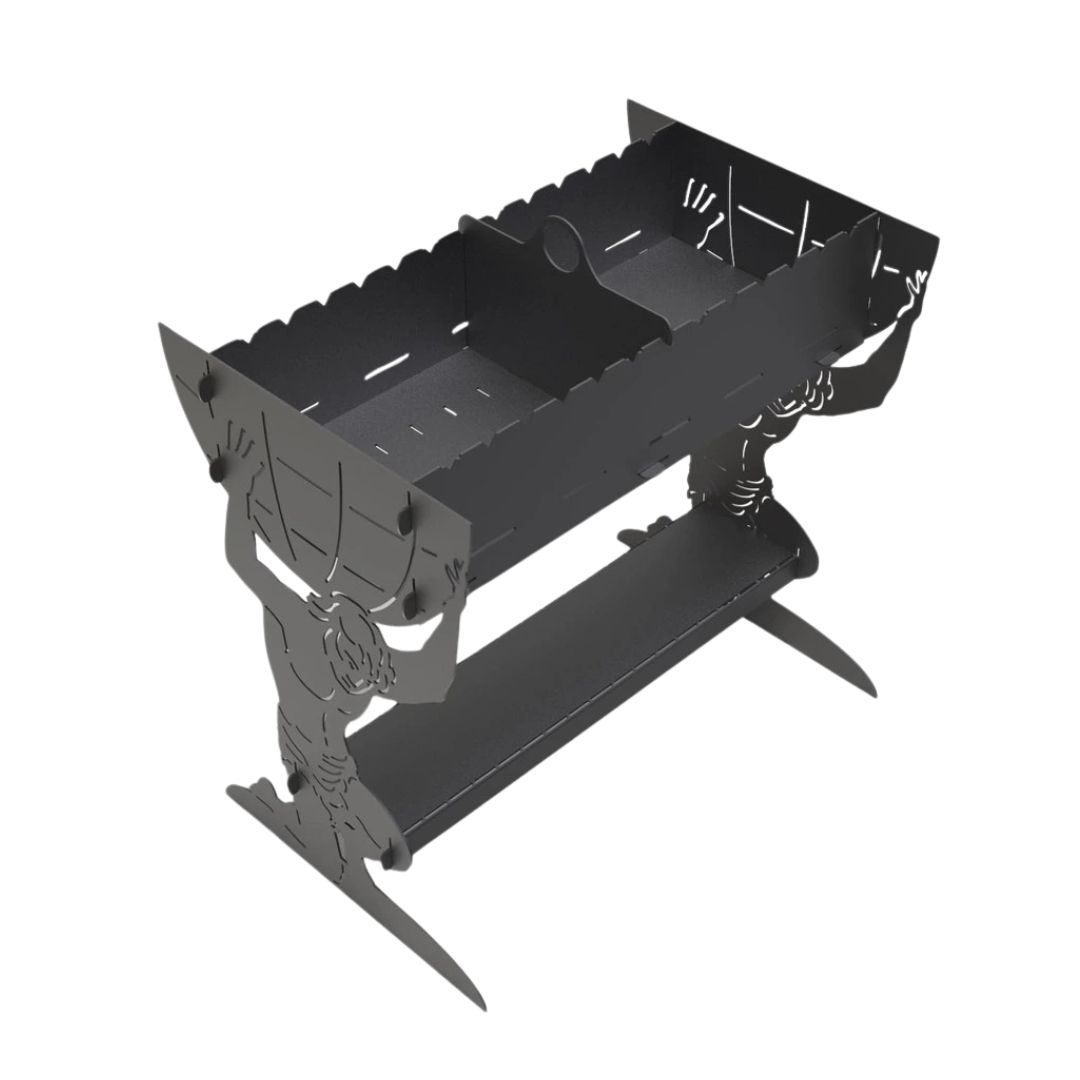 Мангал-гриль Carino Atlant розбірний 737х469х697 мм, метал 3 мм без покриття