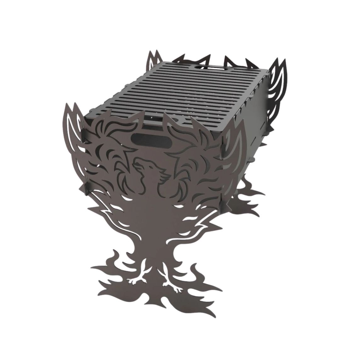 Мангал-гриль Carino Fenix розбірний 536х401х484 мм, метал 3 мм без покриття