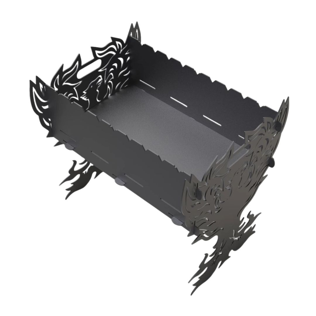 Мангал-гриль Carino Fenix розбірний 536х401х484 мм, метал 3 мм без покриття