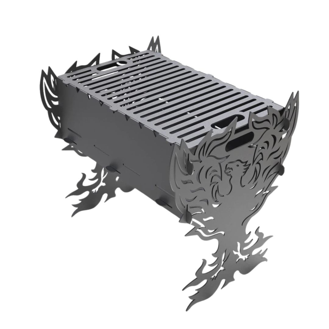 Мангал-гриль Carino Fenix розбірний 536х401х484 мм, метал 3 мм без покриття