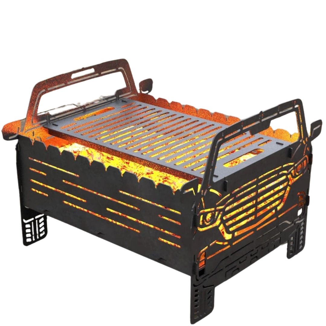 Мангал-гриль Carino Автомобіль №4 розбірний 566х560х445 мм, метал 3 мм без покриття