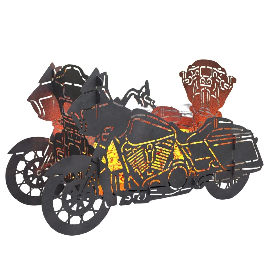 Мангал-гриль Carino Мотоцикл 2 в1 №1 розбірний 1000х435х560 мм, метал 3 мм без покриття