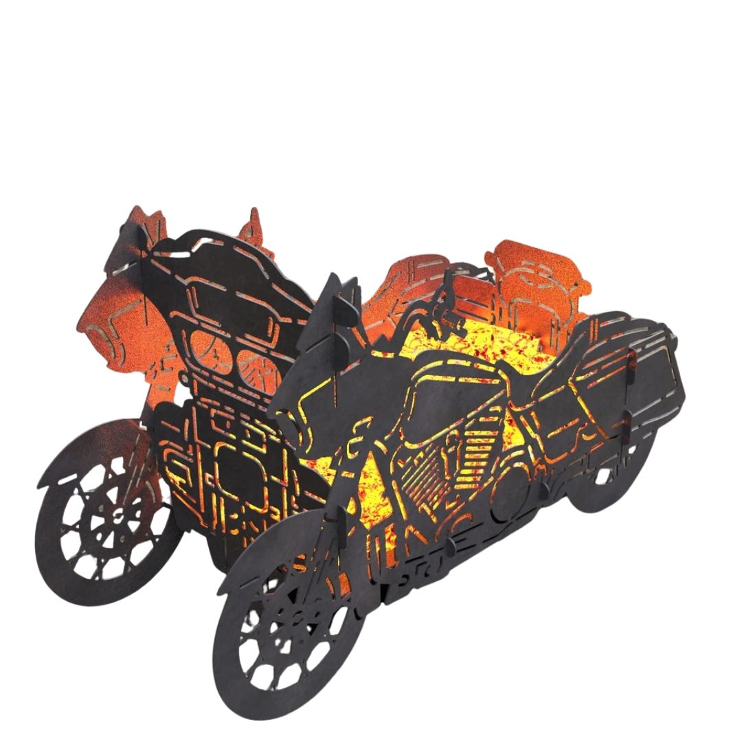 Мангал-гриль Carino Мотоцикл 2 в1 №1 розбірний 1000х435х560 мм, метал 3 мм без покриття