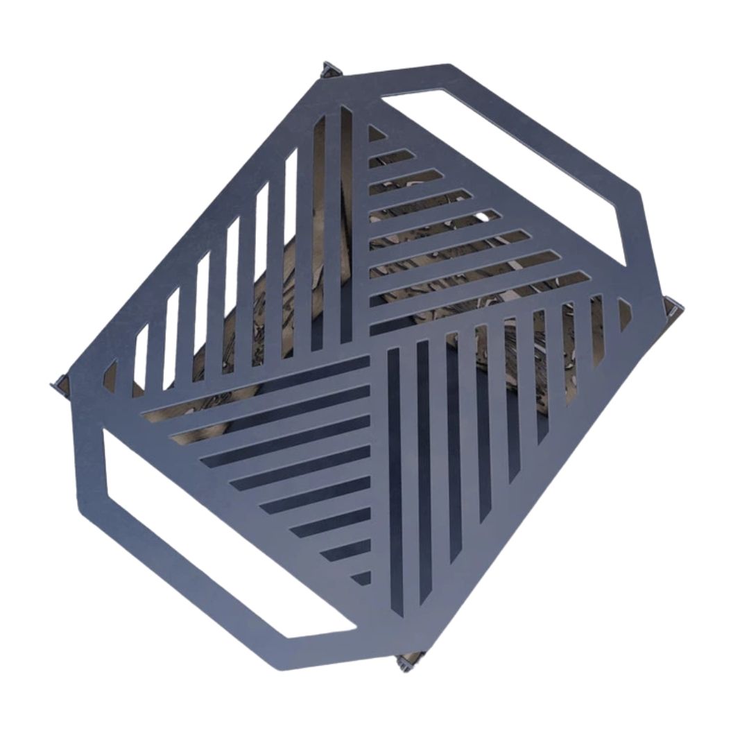 Кошик з грилем мангал-барбекю Carino Метелик V1 513х393х750 мм, метал 3 мм без покриття