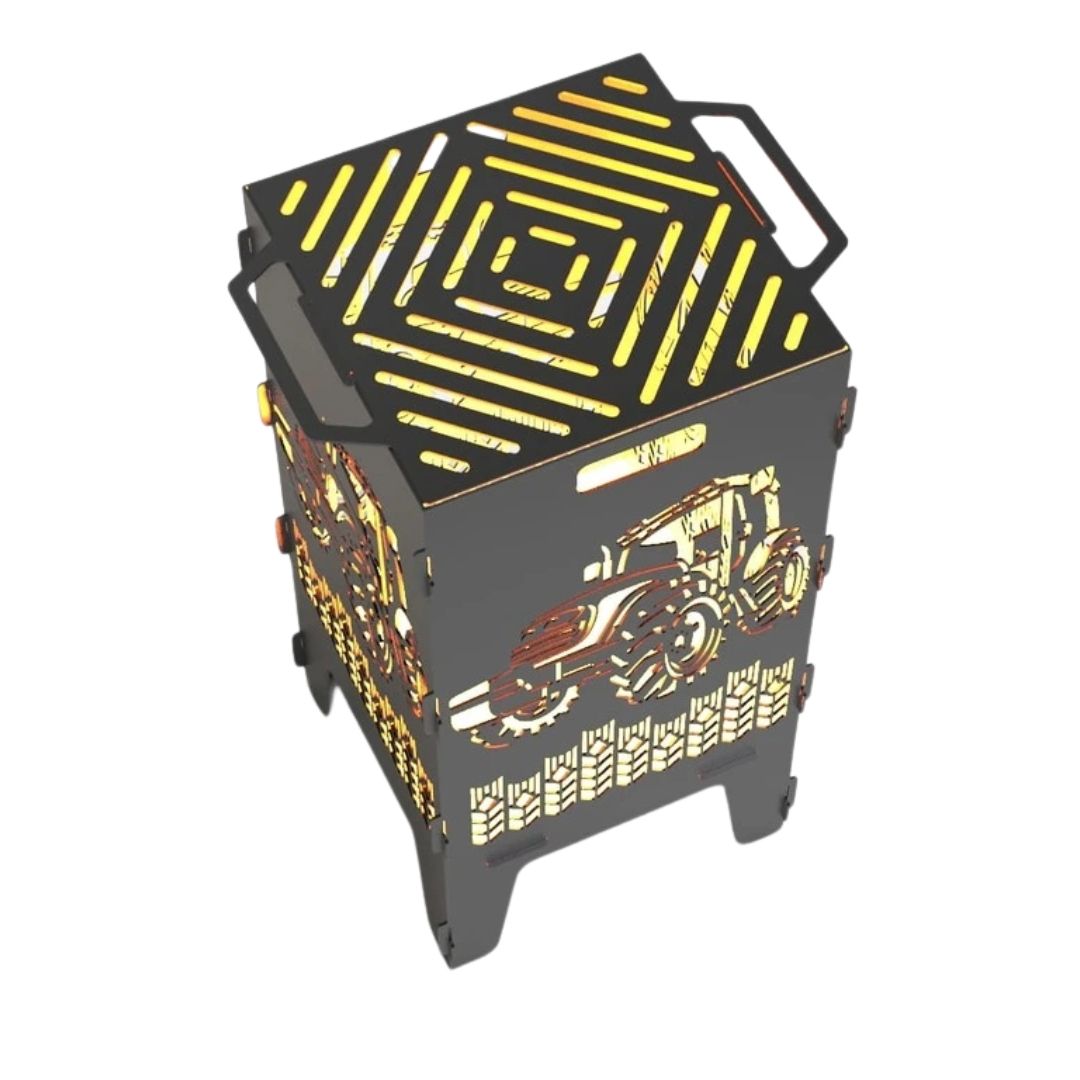 Мангал-барбекю Carino Трактор розбірний 470х380х753 мм, метал 3 мм без покриття