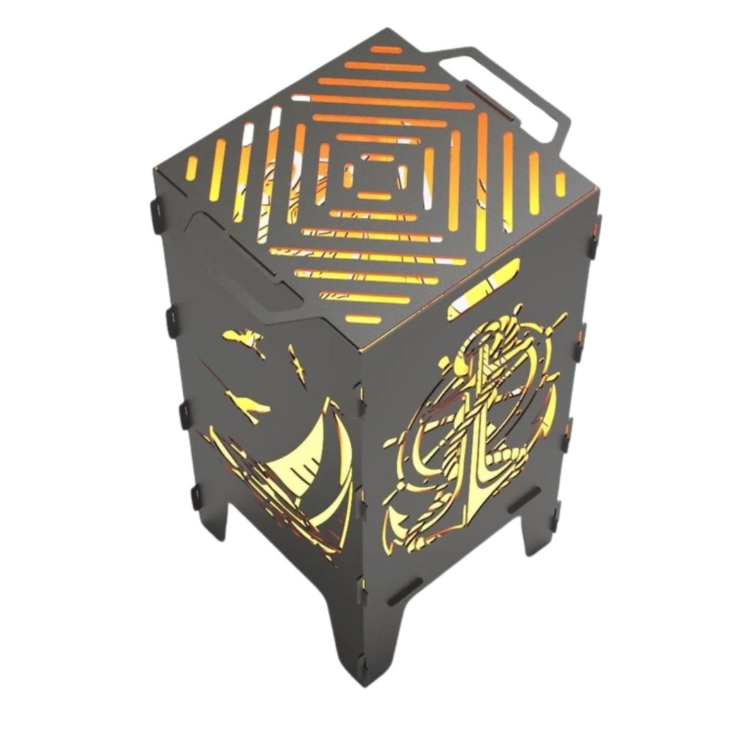 Мангал-барбекю Carino Якір і Вітрильник розбірний 470х380х753 мм, метал 3 мм без покриття