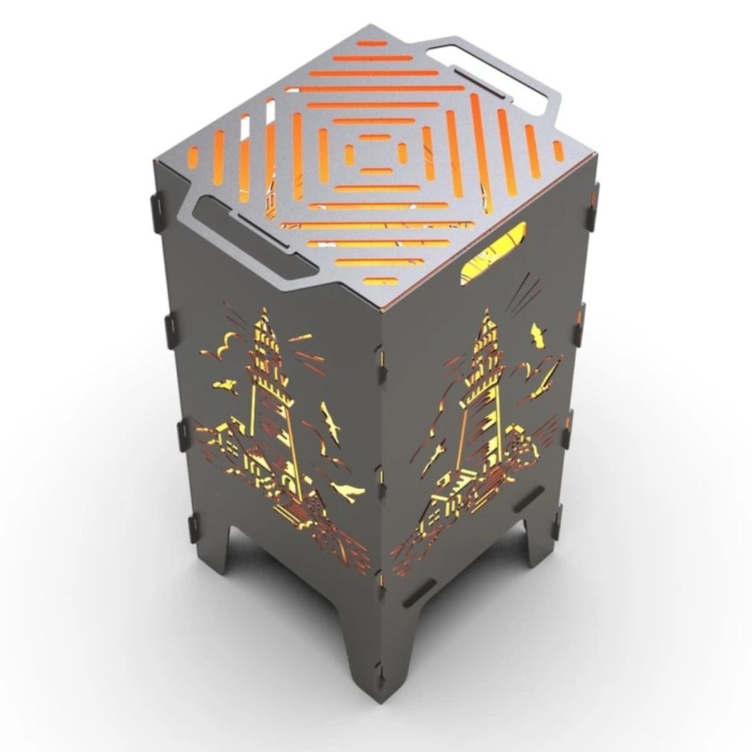 Мангал-барбекю Carino Маяк розбірний 470х380х753 мм, метал 3 мм без покриття