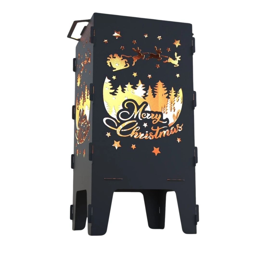 Мангал-барбекю Carino З Різдвом розбірний 470х380х753 мм, метал 3 мм без покриття