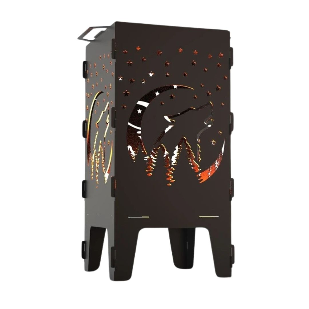 Мангал-барбекю Carino Вовк розбірний 470х380х753 мм, метал 3 мм без покриття