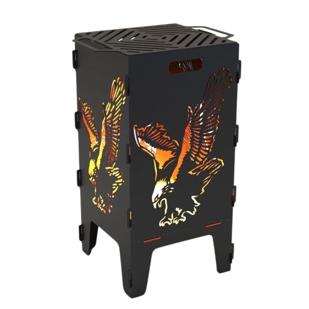 Мангал-барбекю Carino Орел розбірний 470х380х753 мм, метал 3 мм без покриття