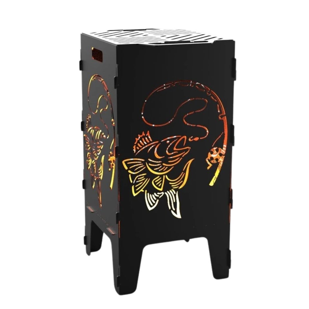 Мангал-барбекю Carino Рибалка розбірний 470х380х753 мм, метал 3 мм без покриття