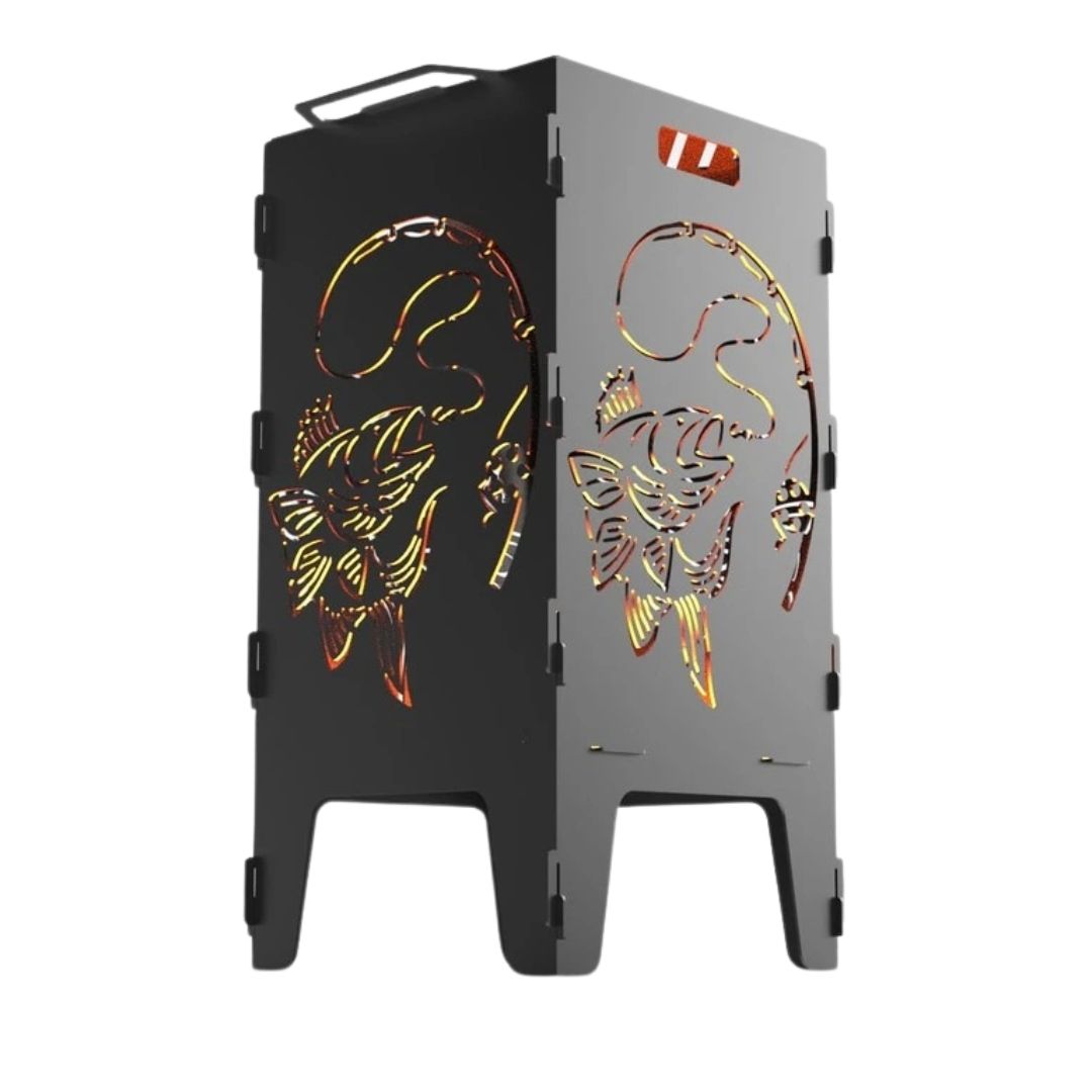 Мангал-барбекю Carino Рибалка розбірний 470х380х753 мм, метал 3 мм без покриття