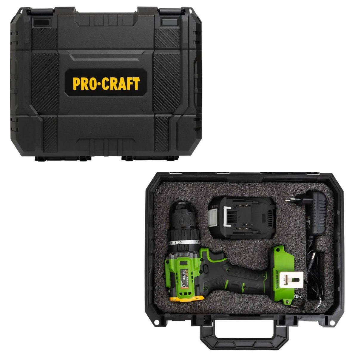 Шуруповерт Procraft PA18LiH з ударом (1 акб і зп)