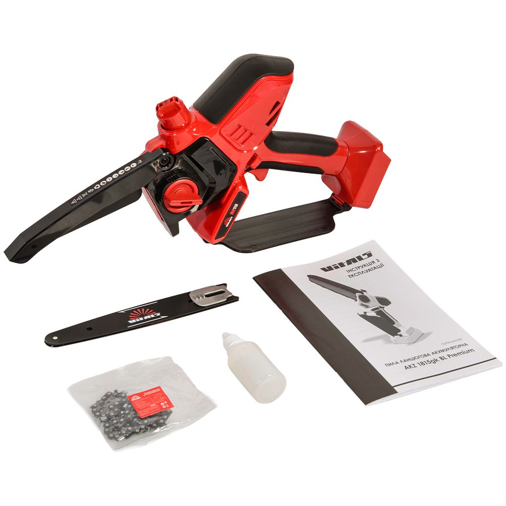 Пила ланцюгова акумуляторна Vitals Master AKZ 1815gk BL Premium