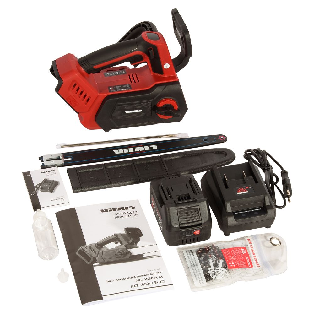 Пила ланцюгова акумуляторна Vitals AKZ 1830sx BL Kit