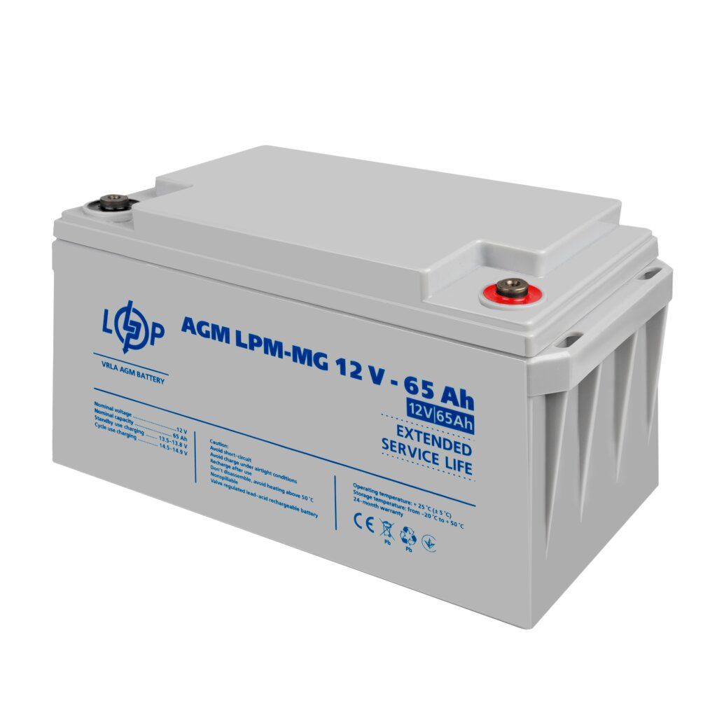 Акумулятор мультигелевий LPM-MG 12V - 65 Ah