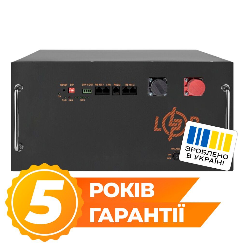 Акумулятор LP LiFePO4 51,2V - 304 Ah (15565Wh) (BMS JK 200A/100А) RM RS485/CAN BL