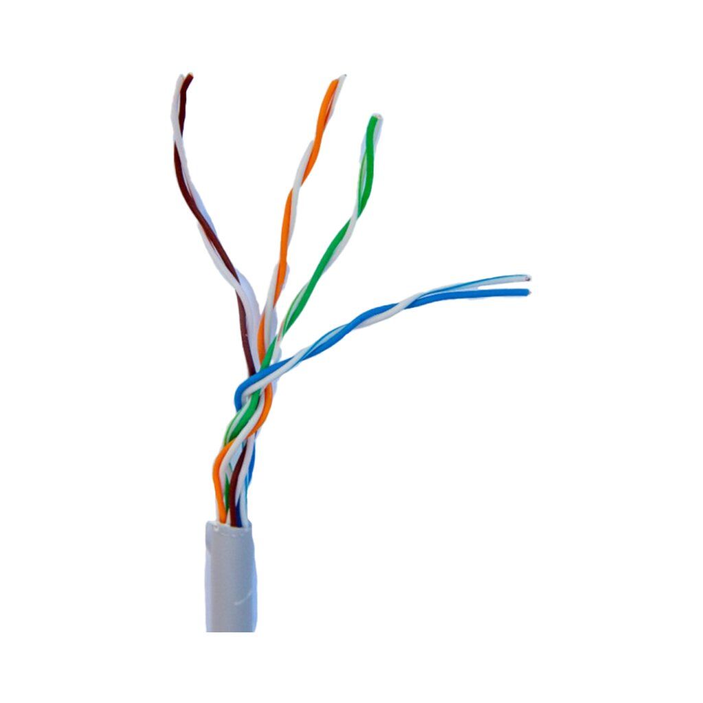 Кабель мережевий кручена пара Gear САТ.5E UTP-CCA-4Px2x0.51, 305м