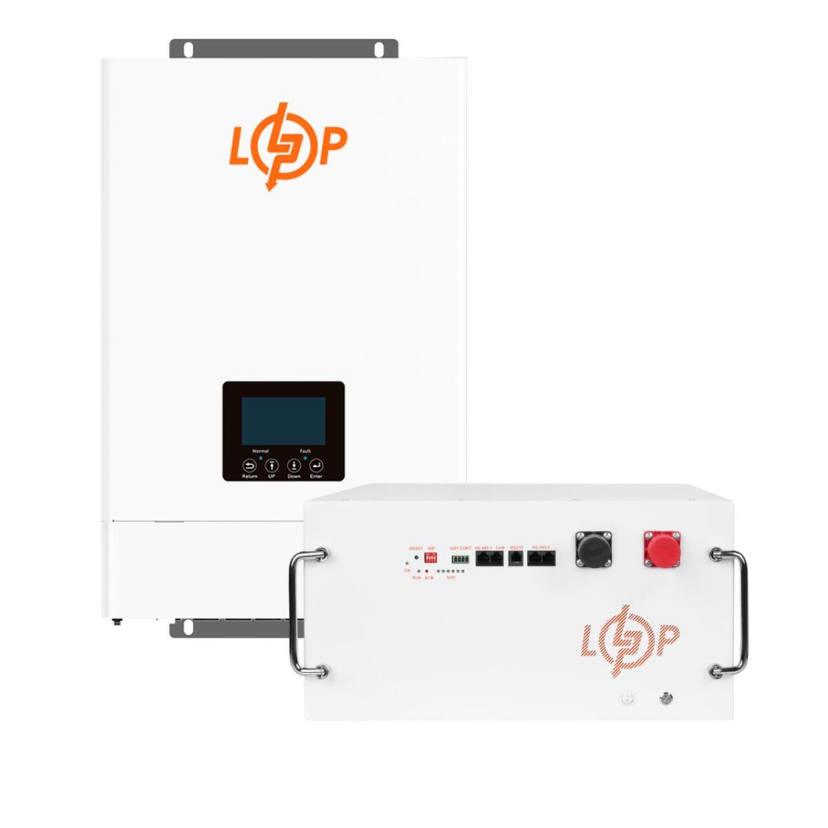 Комплект резервного живлення LogicPower ДБЖ W6000 + літієва (LiFePO4) батарея 14336 Вт/год (37760+38142 280 Ah)