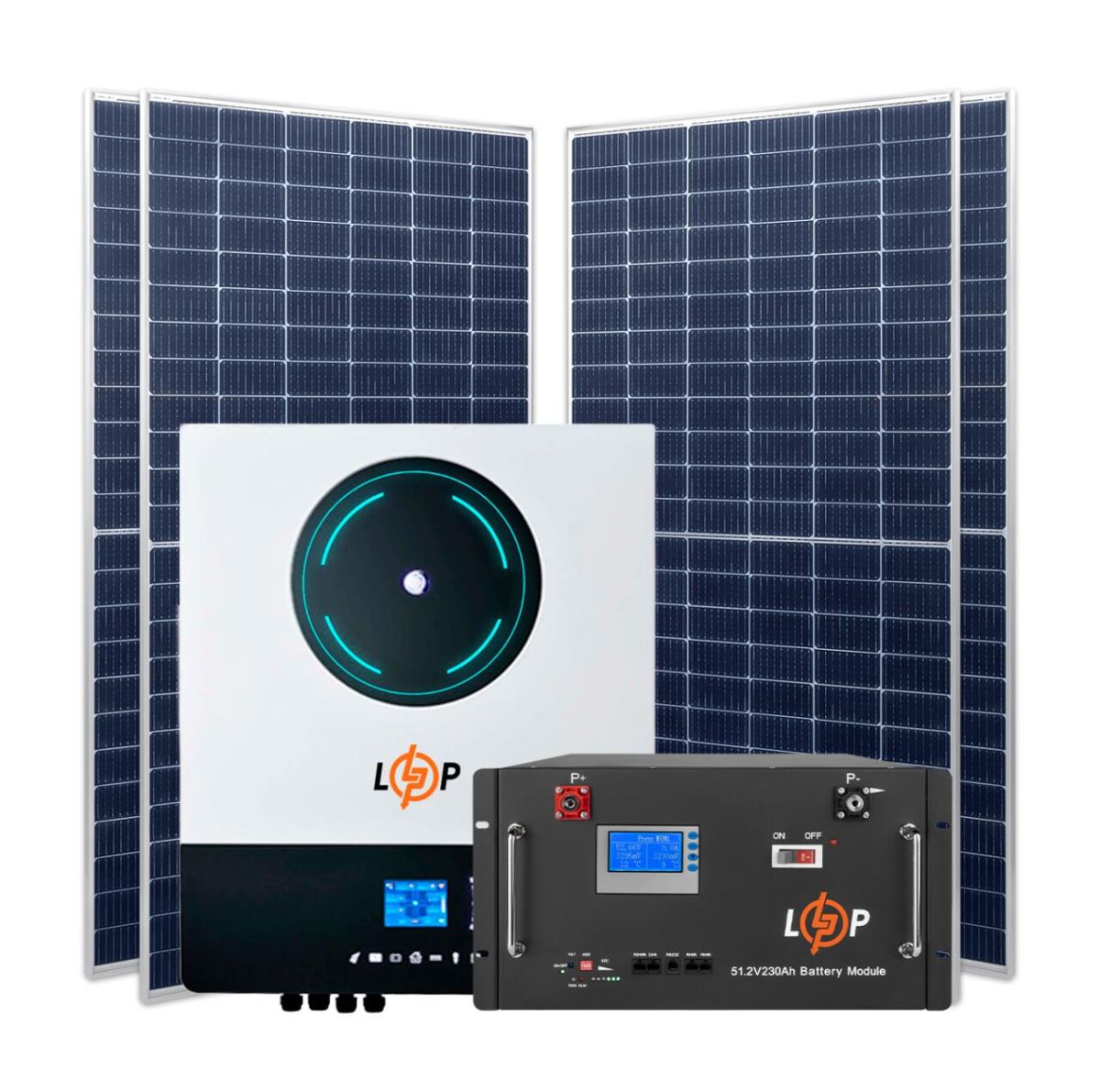 Комплект СЕС 8 кВт АКБ11.7kWh (літій) 230 Ah Преміум