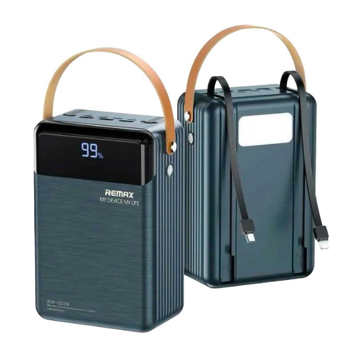 Зовнішній акумулятор Remax Lesu II PD 20W + QC 22.5W 80000mAh Сірий (RPP-566)