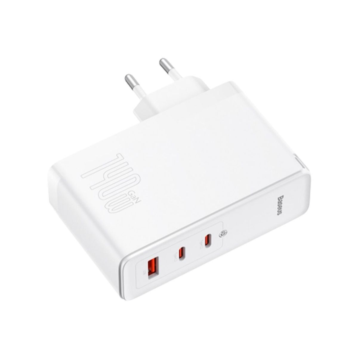 Мережевий зарядний пристрій Baseus GaN5 Pro 3 порта, USB + Type-C 140W Белый (CCGP100202)